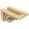 Ekena Millwork 5"W x 10"D x 5"H Wide Alma Rough Cedar Woodgrain TimberThane Corbel, Primed Tan CORUR05X10X05ALMRCPR - alternate 3